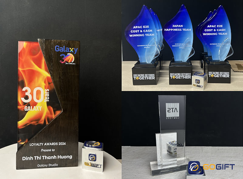 Kỷ niệm chương pha lê khai trương