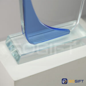 Kỷ niệm chương pha lê vinh danh PL03 màu trong suốt