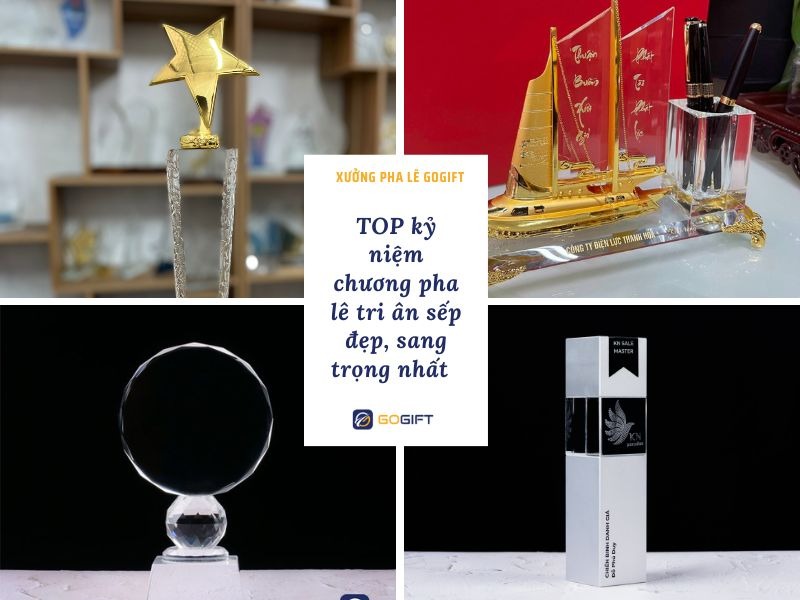 TOP kỷ niệm chương pha lê tri ân sếp đẹp, sang trọng nhất