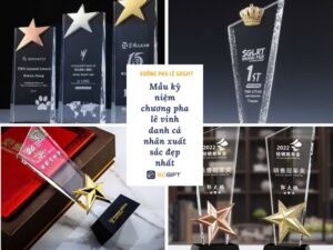 kỷ niệm chương pha lê vinh danh cá nhân xuất sắc đẹp nhất