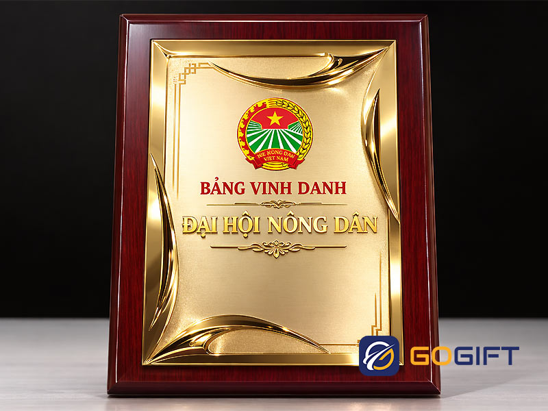 Bảng vinh danh đại hội nông dân